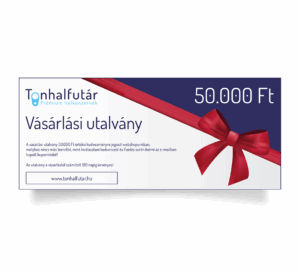 Tonhalfutár vásárlási utalvány 50.000 Ft értékben