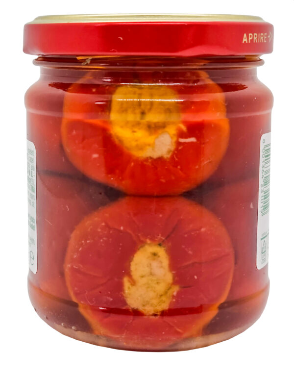 Novella tonhallal töltött cseresznyepaprika napraforgó olajban, 180 g