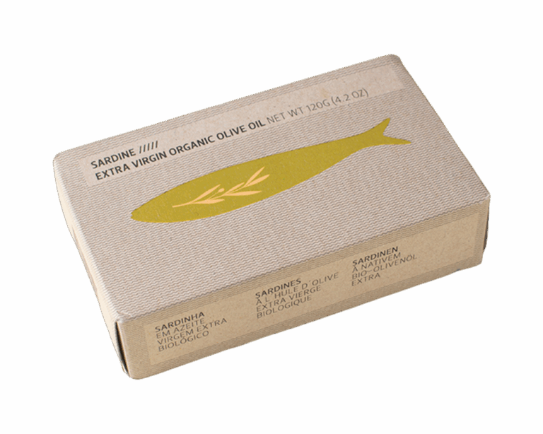 Maria Organic vad szardínia extra szűz BIO olívaolajban, 120 g