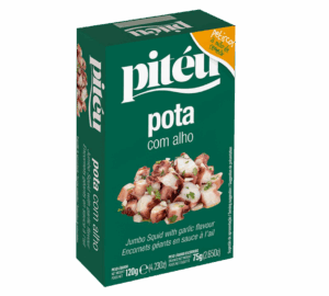 Pitéu tintahal fokhagymás napraforgó olajban