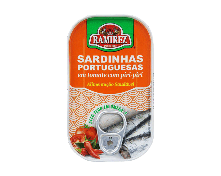 Ramirez szardínia csípős paradicsomszószban, 125 g