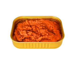 Mere tépett lazac paradicsomos szószban, 115 g